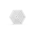 Symmetrical Layering Pendant with Round Lab Grown Diamond - View 9