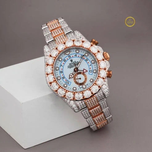 Luxury Rose Gold & Iced Out Diamond Watches Premium Statement Watch Collection