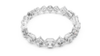 Emerald And Asscher Cut Halo Lab Diamond Tennis Bracelet - View 9