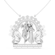 Divine Radha Krishna Peacock Frame Lab Grown Diamond Pendant - View 3