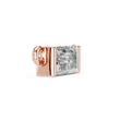 Horizontal Baguette Cut Lab Grown Diamond Solitaire Bar Pendant - View 5