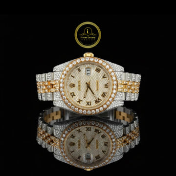Men's Luxury Iced Out Watch - IVEVAR Moissanite Diamond Full Coverage Watch