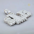 Iced Out Lab Diamond Letter Pendant Custom Hip Hop Necklace by Ivevar - View 2