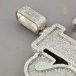 Iced Out Lab Diamond Letter Pendant Custom Hip Hop Necklace by Ivevar - View 3