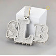 Iced Out Lab Diamond Letter Pendant Custom Hip Hop Necklace by Ivevar - View 4