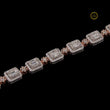 Iced Out Tennis Bracelet 925 Silver with VVS1 Lab-Grown Baguette Diamonds by Ivevar - View 4