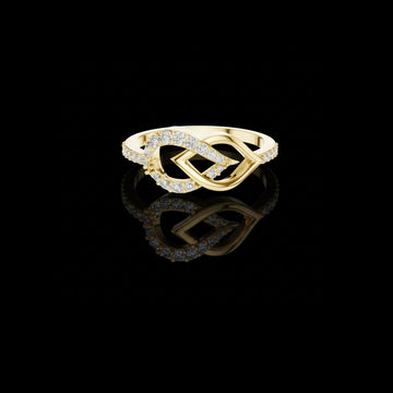 Interlocking Infinity Knot Lab Diamond Ring