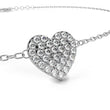 Round Cut Moissanite Diamond Adjustable Heart Bracelet - View 7