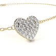 Round Cut Moissanite Diamond Adjustable Heart Bracelet - View 5