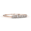 Princess & Round Cut Moissanite Diamond Adjustable Bracelet - View 6