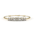 Princess & Round Cut Moissanite Diamond Adjustable Bracelet - View 2