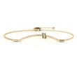 Round Moissanite Diamond Horizontal Cross Adjustable Bolo Bracelet - View 3
