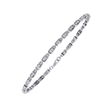 Round Cut Moissanite Diamond Minimalist Tennis Bracelet - View 4