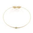 Round Moissanite Diamond Infinity Symbol Cable Chain Bracelet for Women - View 9
