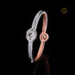 Modern Design Two Tone Lab Diamond Geometric Bracelet For Girlfriend - View 3