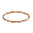 Round Brilliant Moissanite Diamond Single Row Bezel Bracelet - View 9
