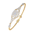 Vintage Style Round Moissanite Diamond Bangle Bracelet - View 2