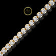 Round Cut Moissanite Diamond Box Clasp Tennis Bracelet - View 5