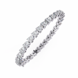 Round Cut Lab Diamond Continuous Tennis Bracelet - View 10