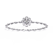 Princess Cut Moissanite Diamond Floral Link Bracelet for Women - View 10