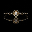 Princess Cut Moissanite Diamond Floral Link Bracelet for Women