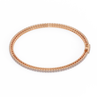 Prong Set Round Moissanite Diamond Tennis Bracelet Box Clasp - View 9