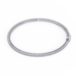 Prong Set Round Moissanite Diamond Tennis Bracelet Box Clasp - View 10