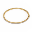 Prong Set Round Moissanite Diamond Tennis Bracelet Box Clasp - View 8