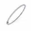Prong Set Round Moissanite Diamond Tennis Bracelet Box Clasp - View 5