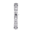 Round Cut Moissanite Diamond Open Link Statement Bracelet - View 4