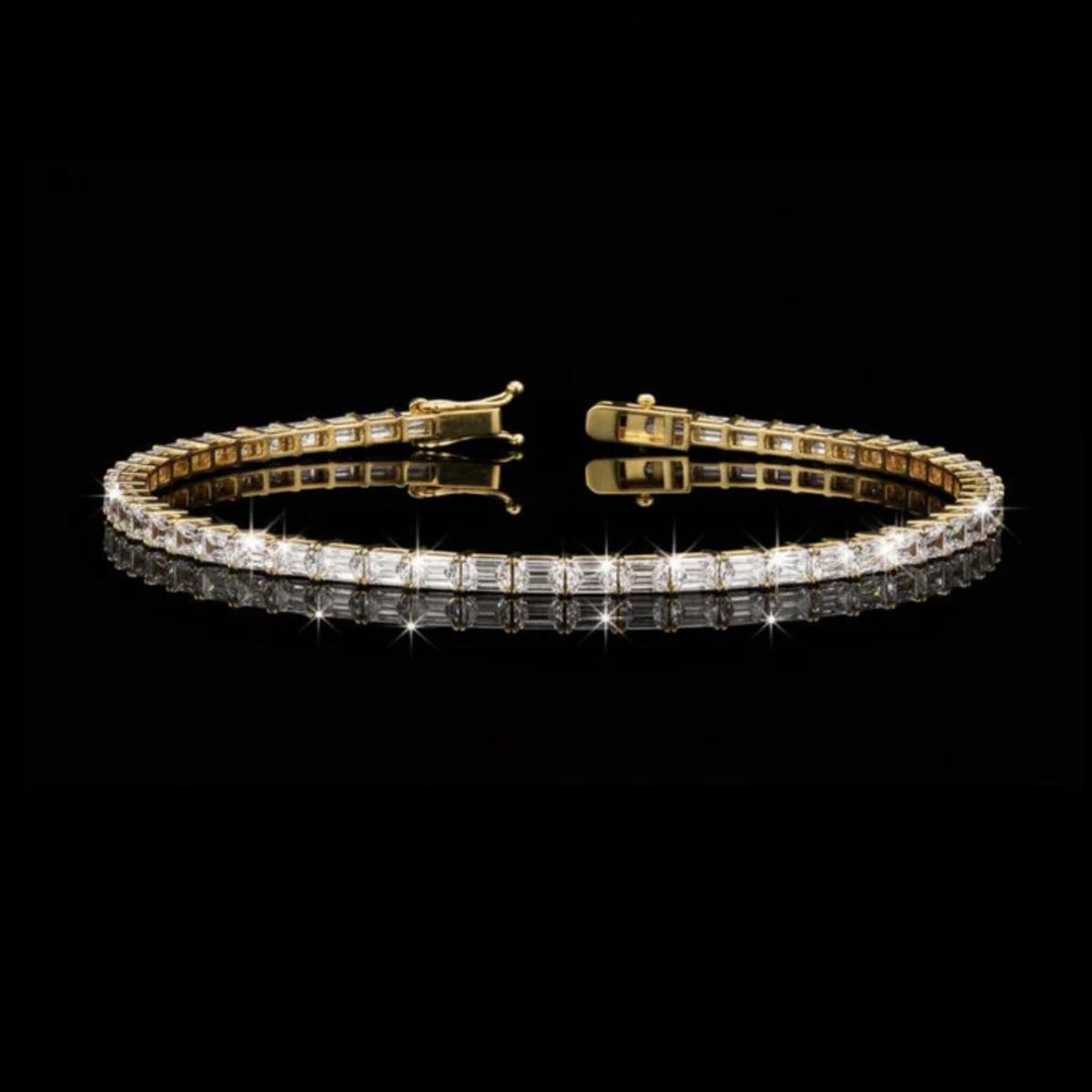 Emerald Moissanite Diamond Tennis Bracelet A Modern Masterpiece of Sparkle
