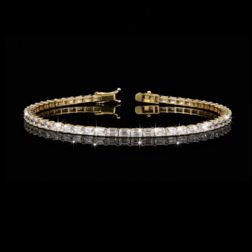 Emerald Moissanite Diamond Tennis Bracelet A Modern Masterpiece of Sparkle