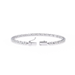 Round Cut Moissanite Diamond Single Row Tennis Bracelet - View 7