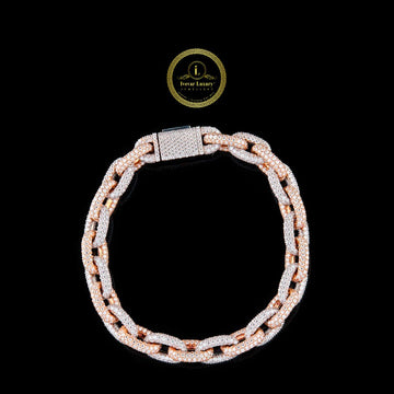 Men's Cuban Moissanite Bracelet - VVS1 Diamond Hip Hop Jewelry by Ivevar