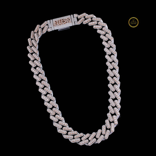 Iced Out Cuban Chain Necklace - Custom VVS Moissanite Diamond Jewelry for Men