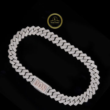 Custom Lab Diamond Cuban Chain Luxury Necklace for Men by Ivevar