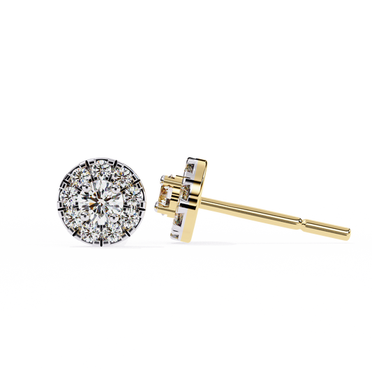 Modern Lab Grown Round Cut Diamond Earring Designs Wear Innovation For Every Look - View 2