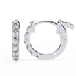 Exquisite Luxury Moissanite Diamond Earring Round Brilliant Cut Luxury Hoops With Elegance - View 6