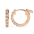 Exquisite Luxury Moissanite Diamond Earring Round Brilliant Cut Luxury Hoops With Elegance - View 5