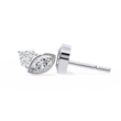 Exquisite Marquise Moissanite Diamond Cluster Stud Earrings in Bezel Setting for Timeless Elegance - View 7