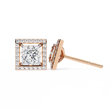 Precious Adornments Moissanite Princess Cut Diamond Earrings Unparalleled Elegance - View 2