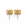 Precious Adornments Moissanite Princess Cut Diamond Earrings Unparalleled Elegance - View 5