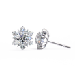 Bespoke Luxury Moissanite Round Cut Diamond Earring Handcrafted Excellence For Her - View 2