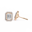 Moissanite Emerald Cut Diamond Stud Earring The Ultimate Everyday Luxury For Mine - View 7
