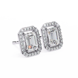 Moissanite Emerald Cut Diamond Stud Earring The Ultimate Everyday Luxury For Mine - View 9