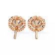 Exclusive Designer Moissanite Round Cut Diamond Earring Limited Edition For Look - View 7