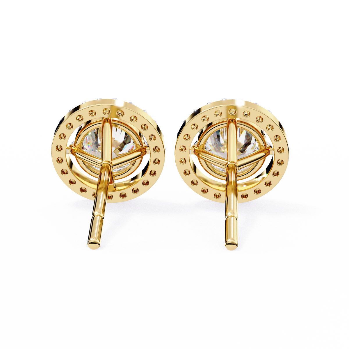 Exclusive Designer Moissanite Round Cut Diamond Earring Limited Edition For Look - View 5