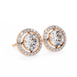 Exclusive Designer Moissanite Round Cut Diamond Earring Limited Edition For Look - View 9