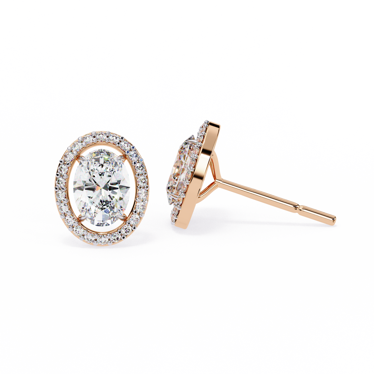 Ethical Elegance Moissanite Oval Cut Diamond Earrings Collection For Cocktail Party - View 6
