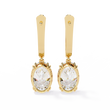 Best Oval Lab Grown Diamond Earrings Perfect Anniversary, Birthday & Bridal Gift - View 7